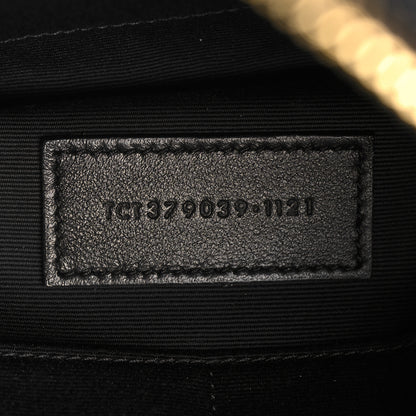 Saint Laurent Calfskin Matelasse Chevron Monogram A5 Wristlet Black 7 of 8