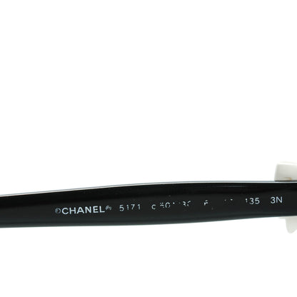 Chanel CC Bow Sunglasses 5171 Black White 5 of 6