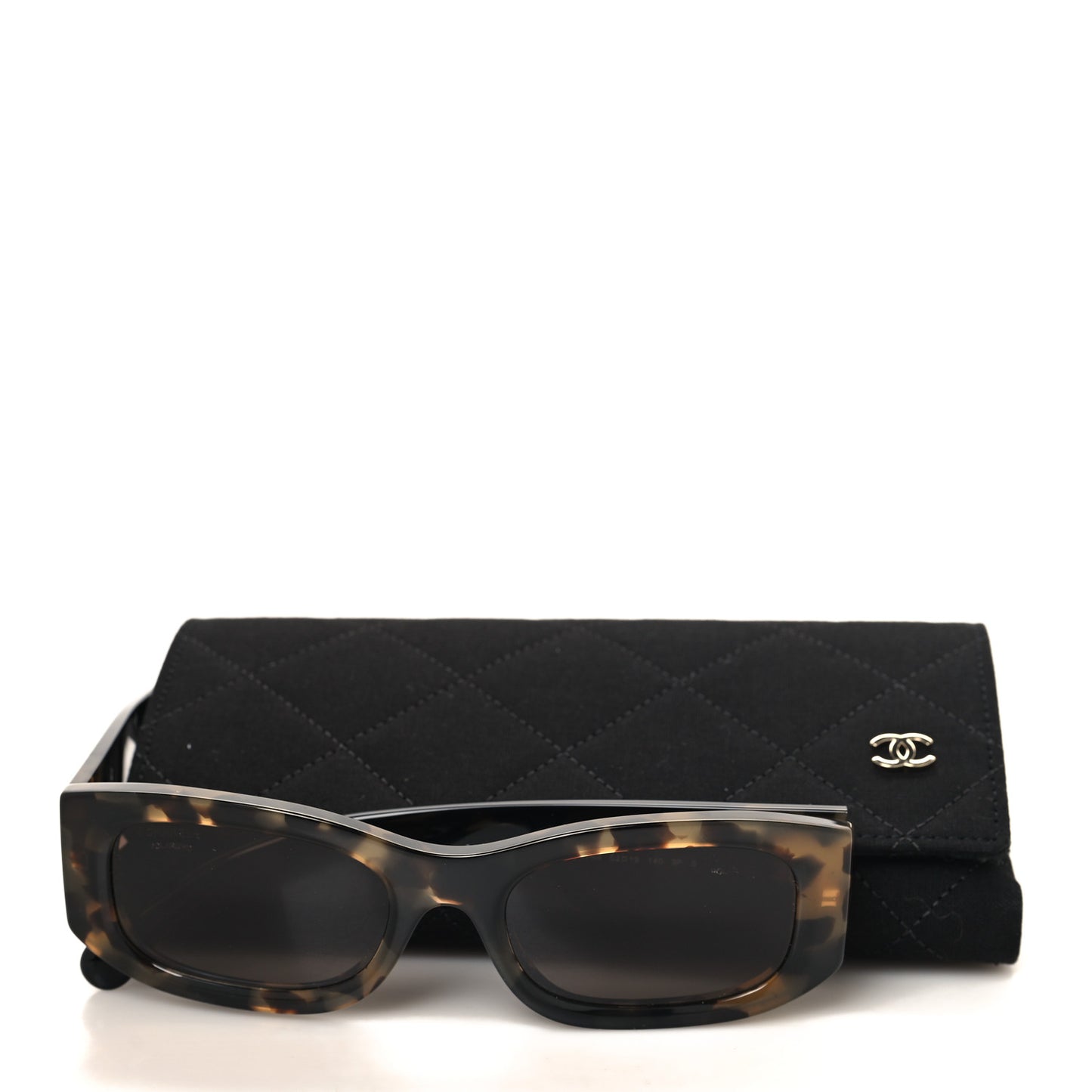Acetate Polarized Rectangle Sunglasses 5525 Havana