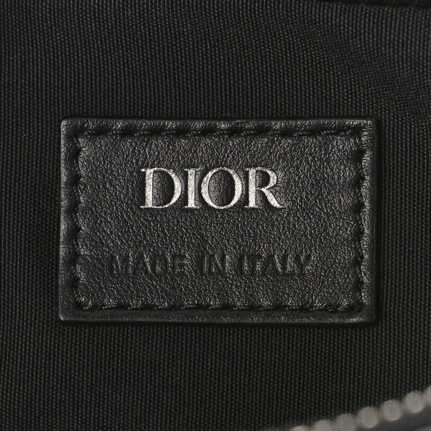 Christian Dior Calfskin Perforated Oblique Galaxy Safari Messenger Bag Black 6 of 8