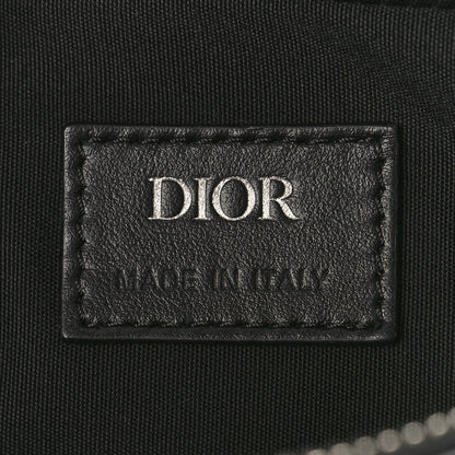 Christian Dior Calfskin Perforated Oblique Galaxy Safari Messenger Bag Black 6 of 8