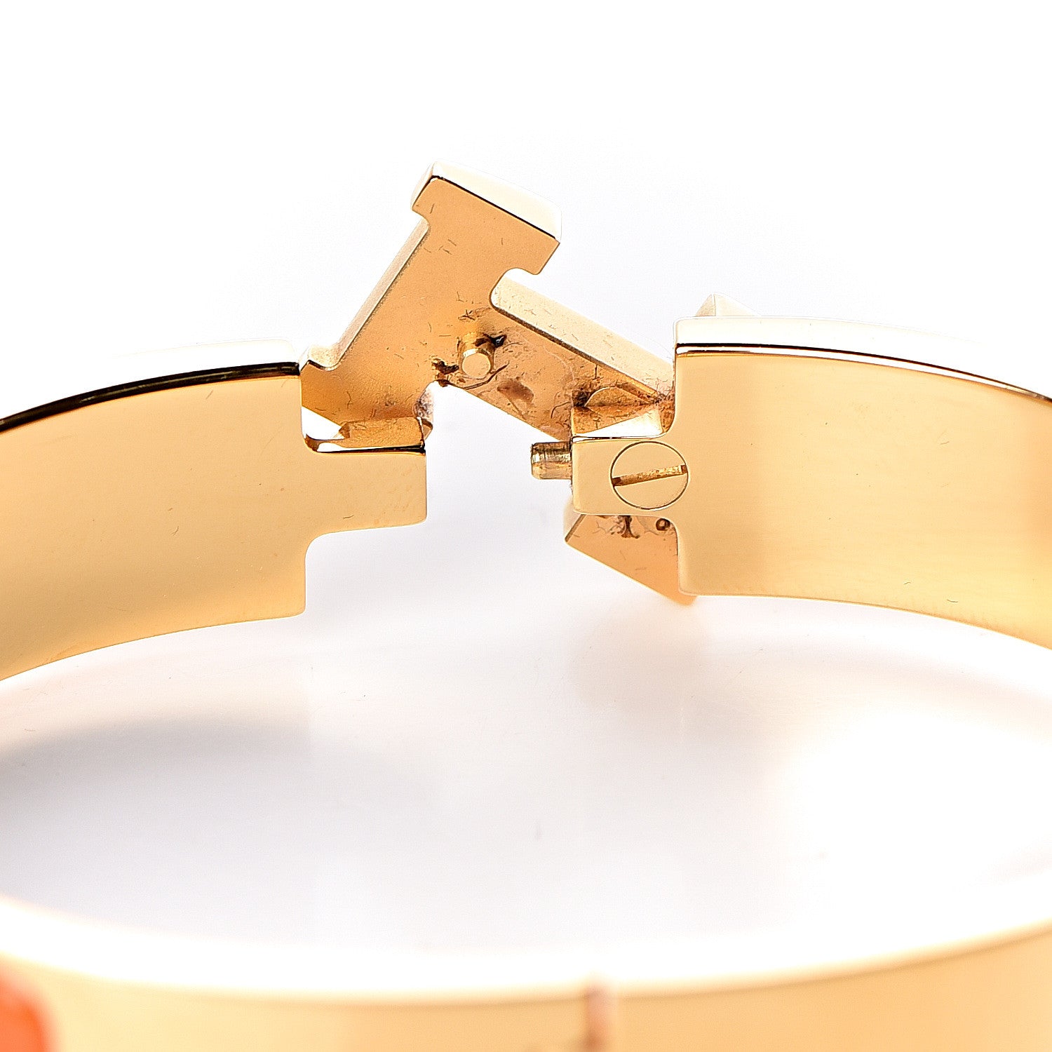 Hermes Enamel Narrow Clic Clac H Bracelet PM Orange 5 of 5