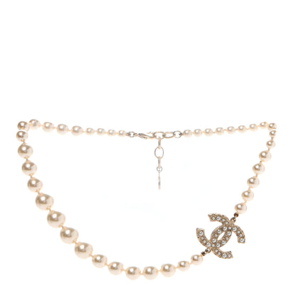 Chanel Pearl CC 100th Anniversary Necklace Light Gold 3 of 7