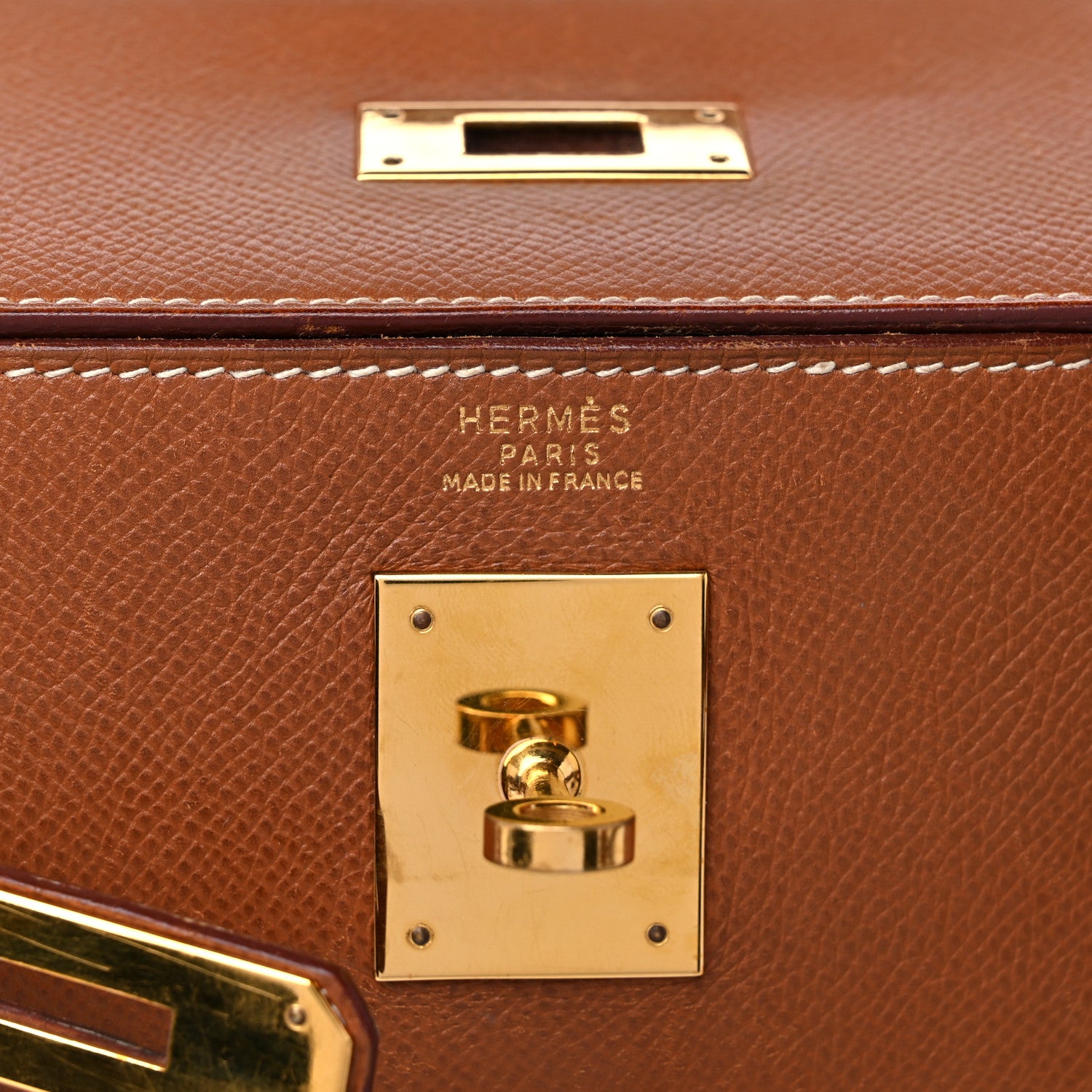 Hermes Courchevel Kelly Retourne 32 Gold 6 of 24