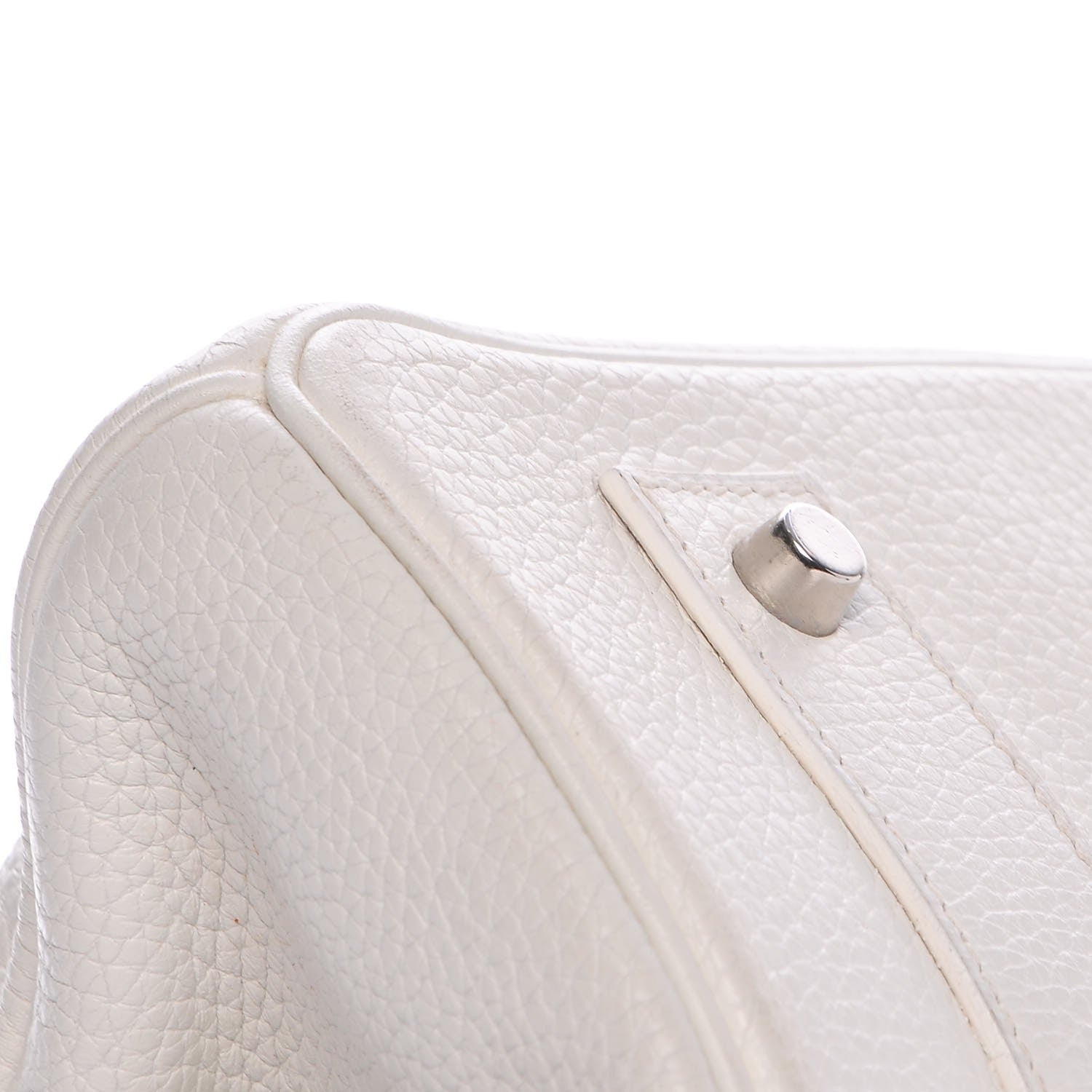 Hermes Taurillon Clemence JPG Birkin 42 White 25 of 33