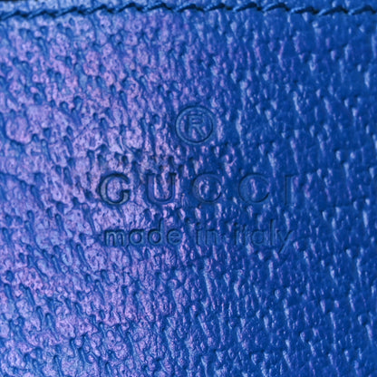 Gucci GG Supreme Monogram Textured Dollar Calfskin Rhombus Mini Tote Bag Beige Ebony Pink Blue 6 of 11