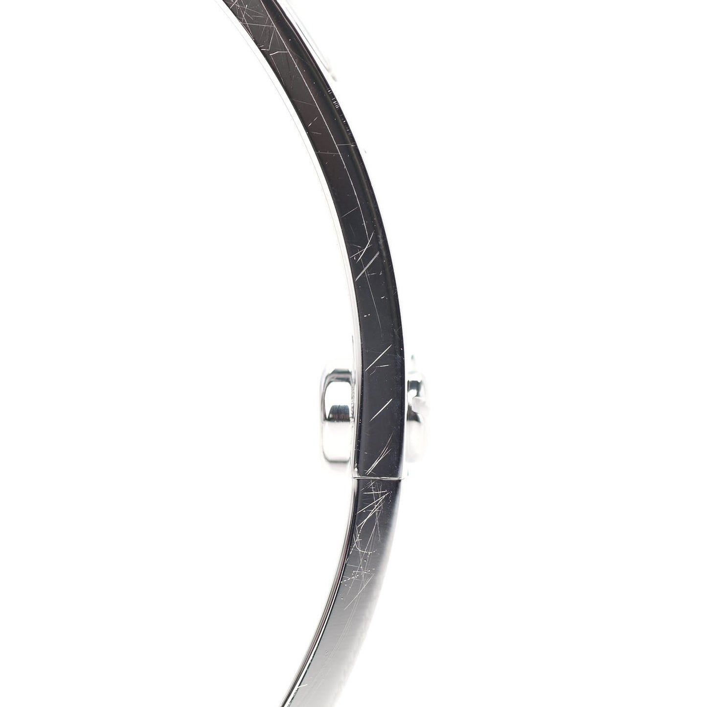18K White Gold 4 Diamond LOVE Bracelet 17