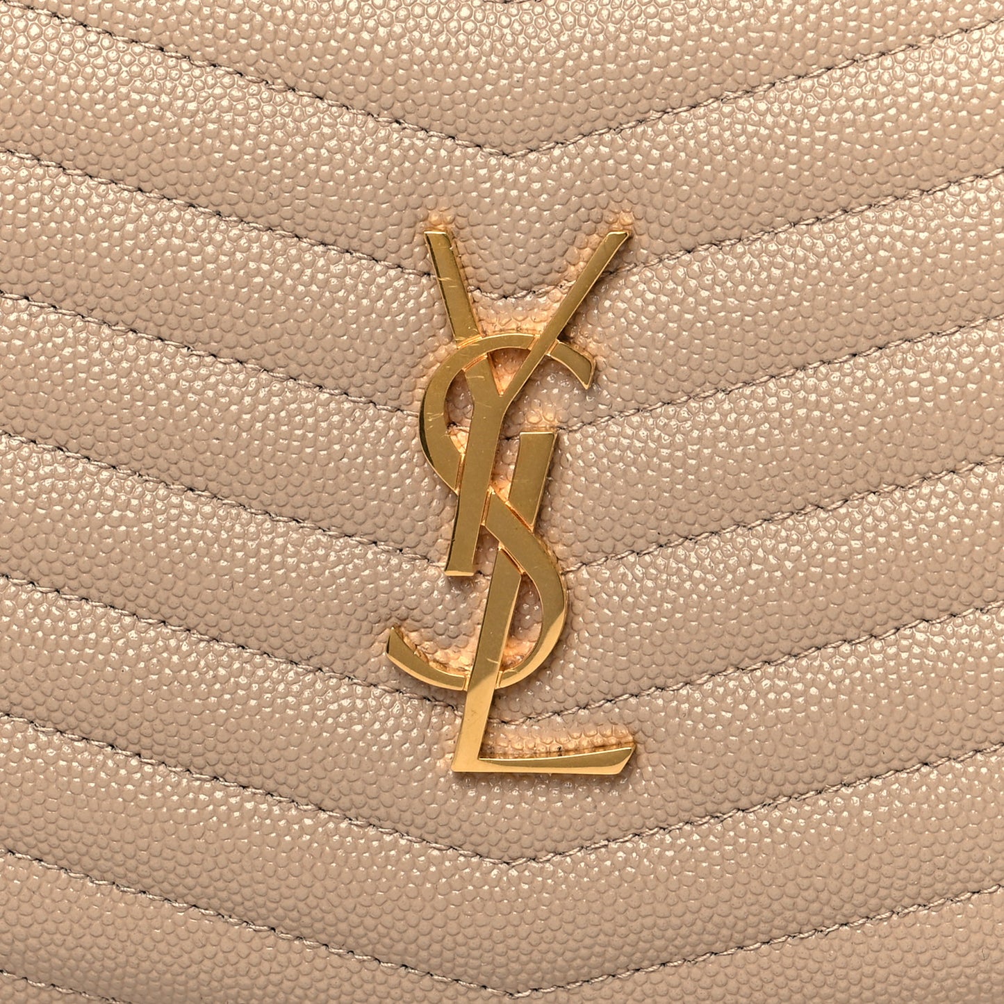 Grain De Poudre Matelasse Monogram Mini Lou Camera Bag Dark Beige