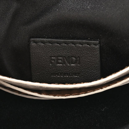 Fendi Satin Sequin Paillettes Elaphe Plexiglass Mini Baguette 1997 Black Avorio 6 of 12