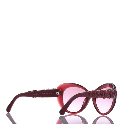 Chanel Lambskin Camellia CC Sunglasses 5318 Q Red 4 of 8