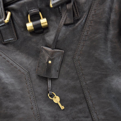 Saint Laurent Leather Muse Tote Brown 11 of 11