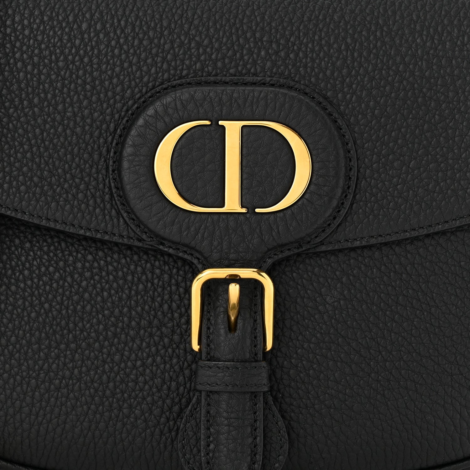 Christian Dior Grained Calfskin Large Bobby Flap Black 8 of 10