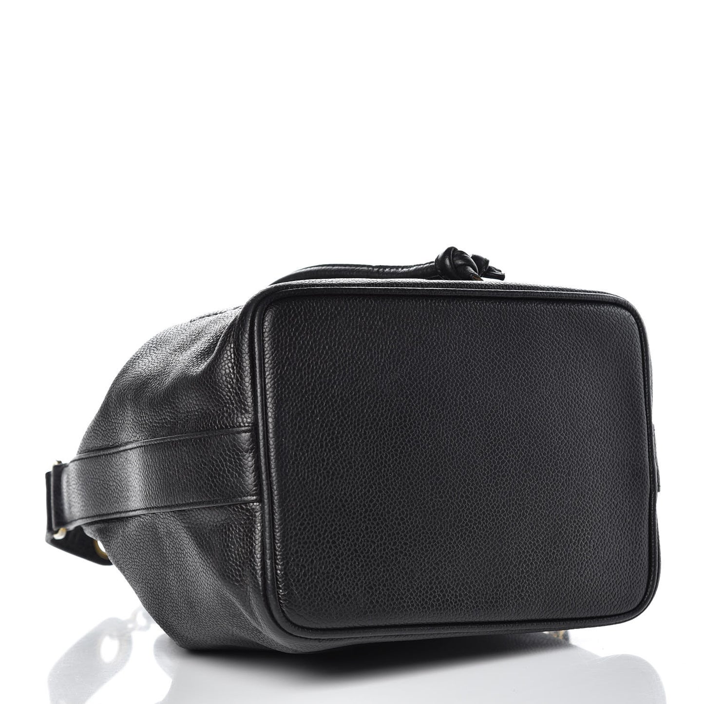 Caviar CC Drawstring Shoulder Bag Black