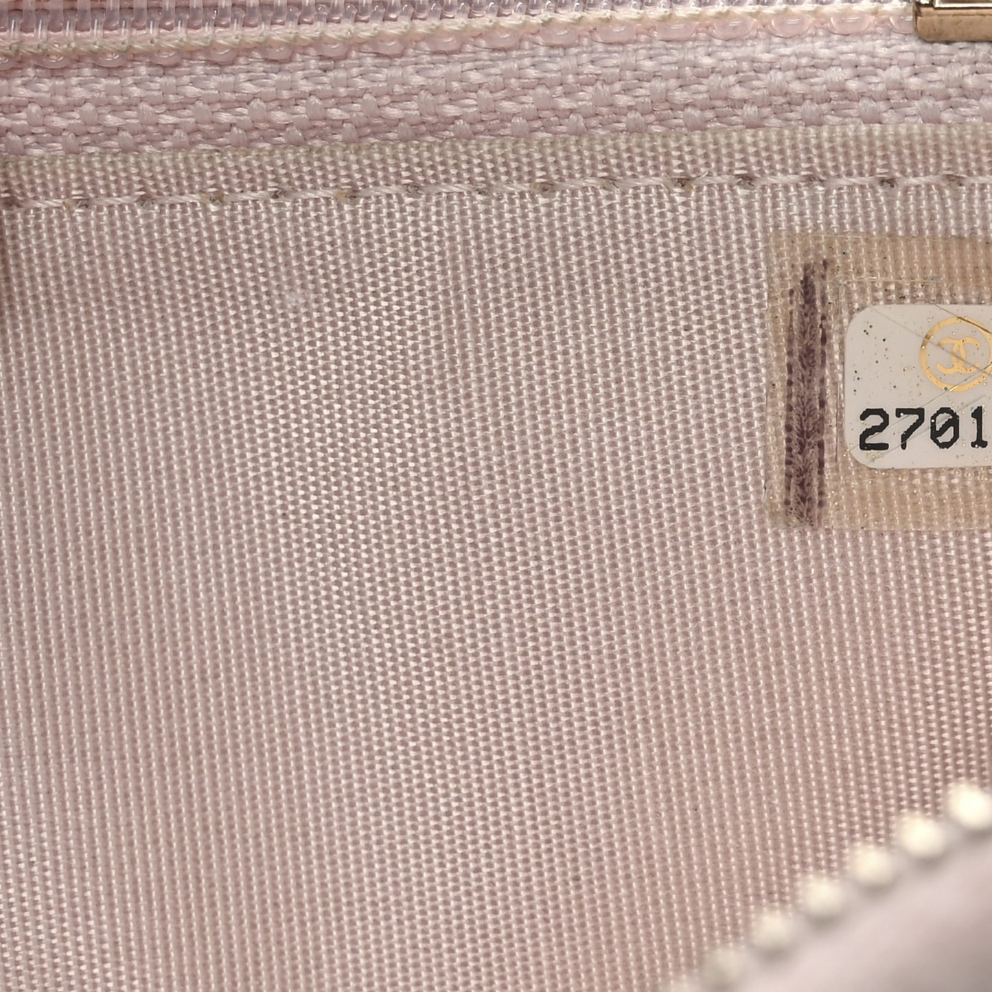Lurex Canvas Deauville Medium Zip Around Wallet Pink