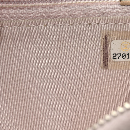 Chanel Lurex Canvas Deauville Medium Zip Around Wallet Pink 7 of 11