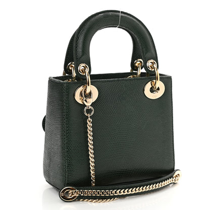Christian Dior Lizard Mini Lady Dior Green 3 of 8