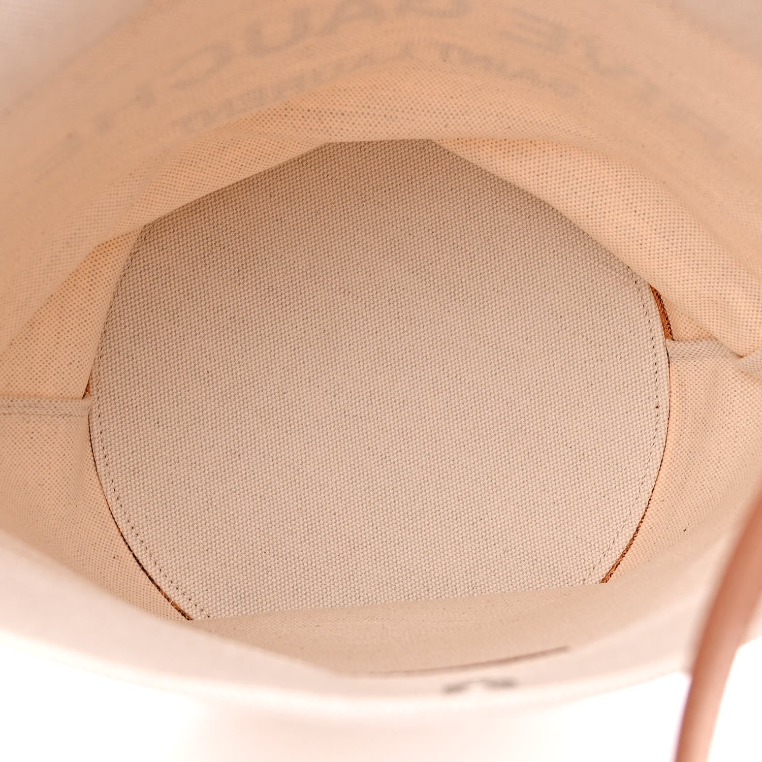 Saint Laurent Linen Calfskin Rive Gauche Bucket Bag Grey Cognac 6 of 11