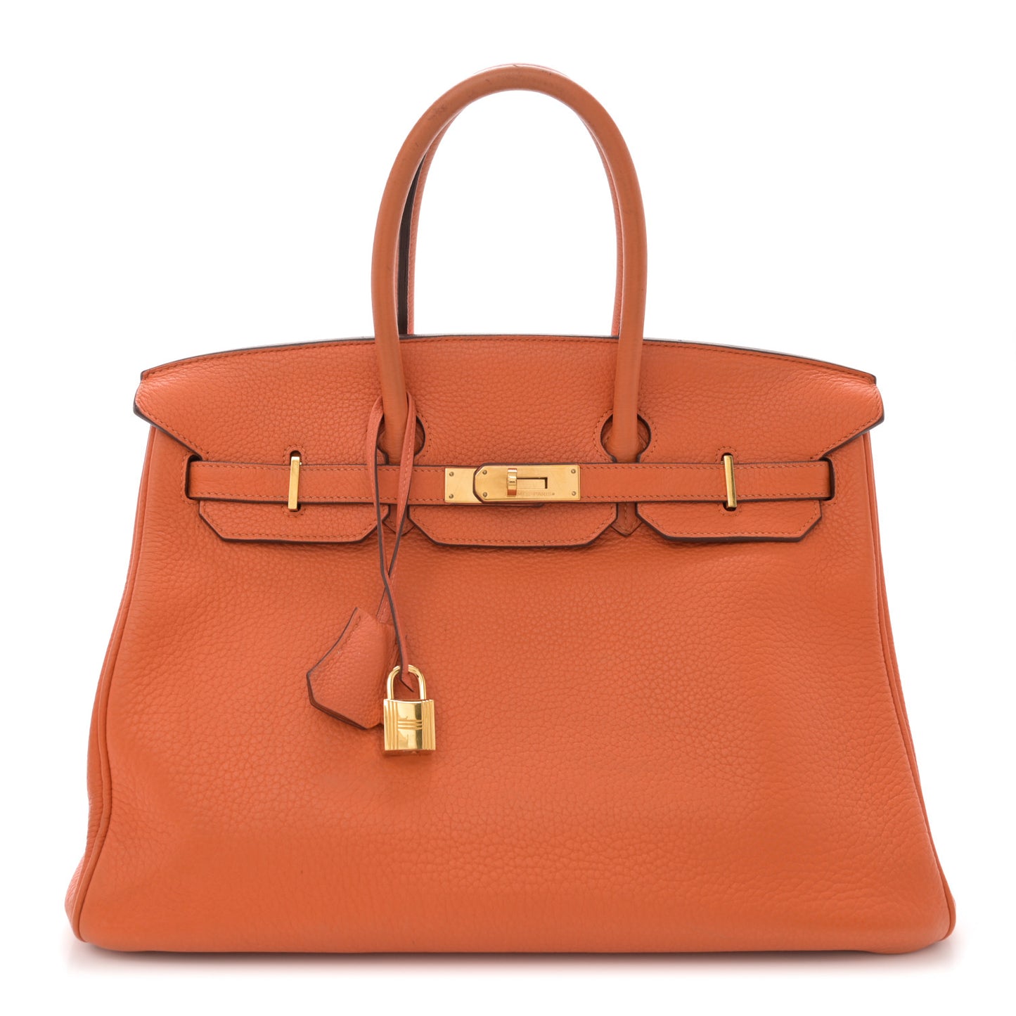 Taurillon Clemence Birkin 35 Orange