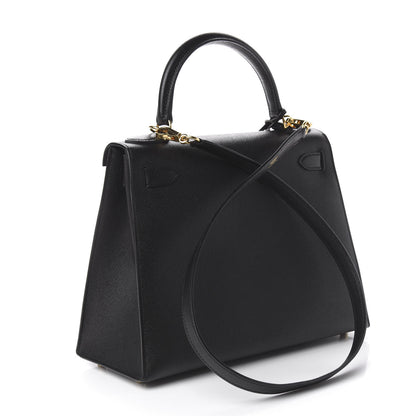 Hermes Epsom Kelly Sellier 28 Black 4 of 12