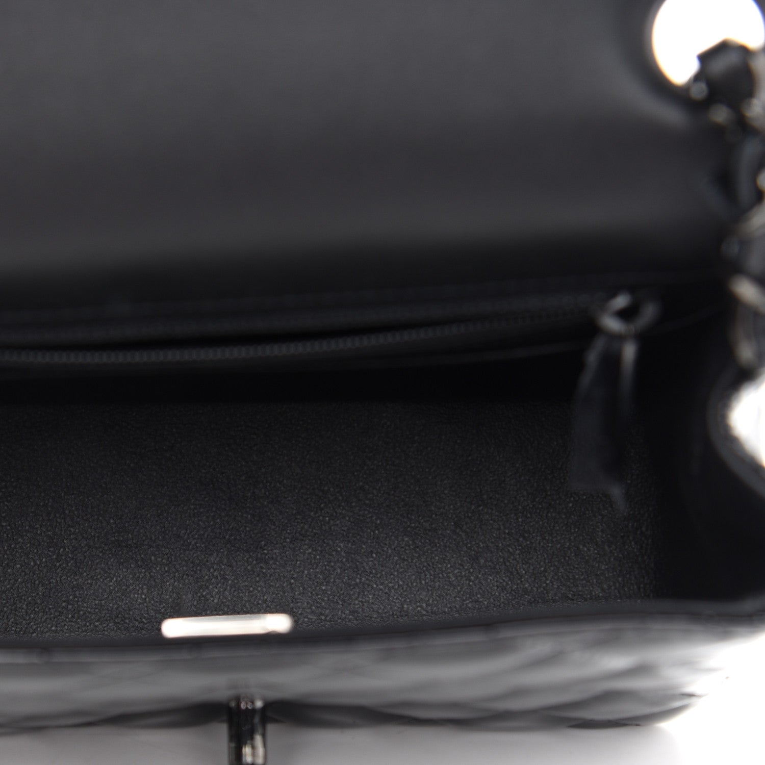 Chanel Patent Calfskin Quilted Mini Square Flap So Black 5 of 10