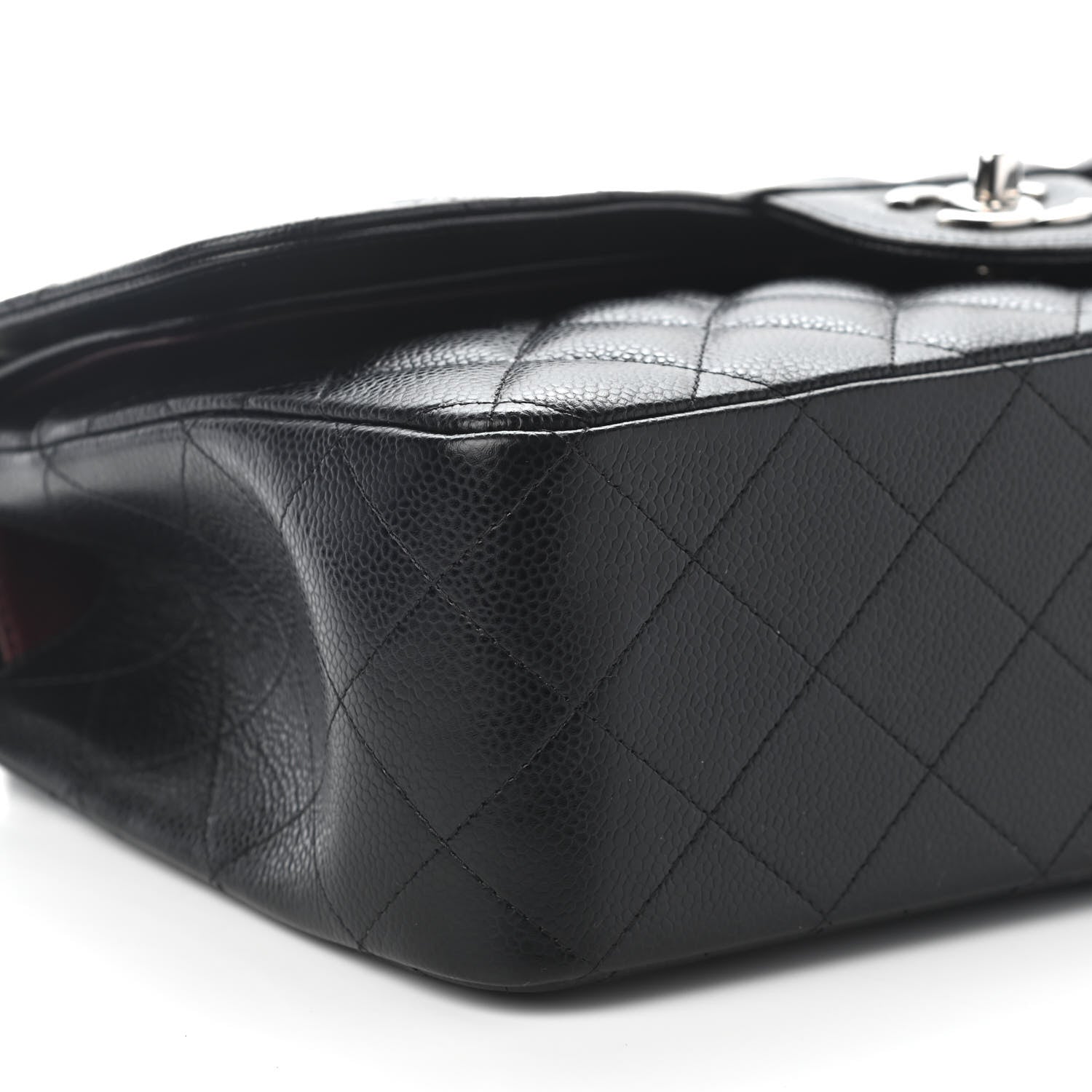 Chanel Caviar Quilted Jumbo Double Flap Black 8 of 9