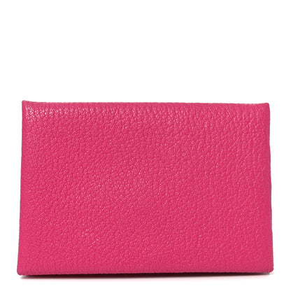 Hermes Chevre Mysore Calvi Card Case Rose Pourpre 1 of 8