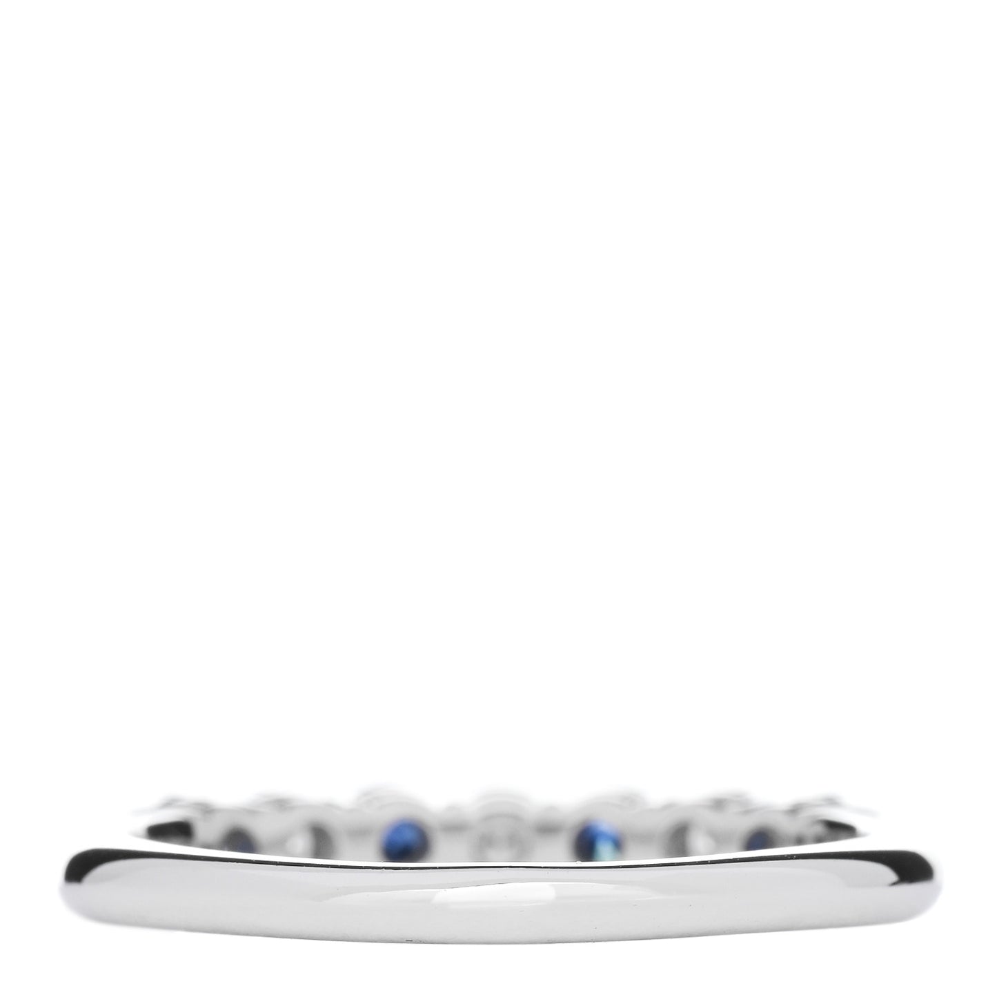 Platinum Diamond Blue Sapphire Embrace Ring 57 8