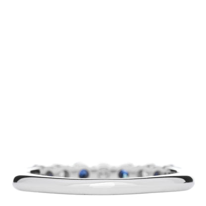 Tiffany Platinum Diamond Blue Sapphire Embrace Ring 57 8 3 of 5