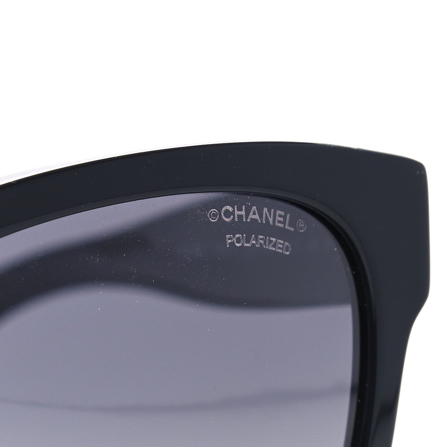 Acetate Polarized Square CC Sunglasses 5380 Black