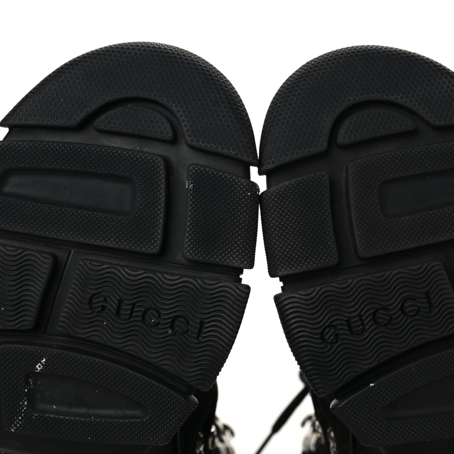 X SEGA Suede Shearling Calfskin GG Monogram Womens Flashtrek High-Top Sneakers 40 Black