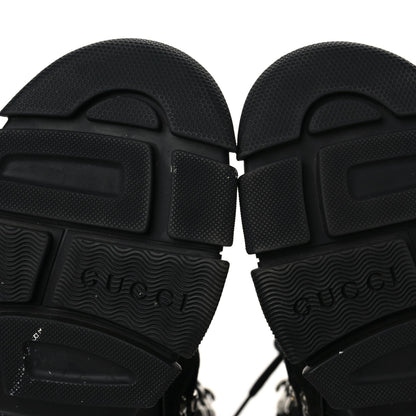 Gucci X SEGA Suede Shearling Calfskin GG Monogram Womens Flashtrek High-Top Sneakers 40 Black 8 of 9