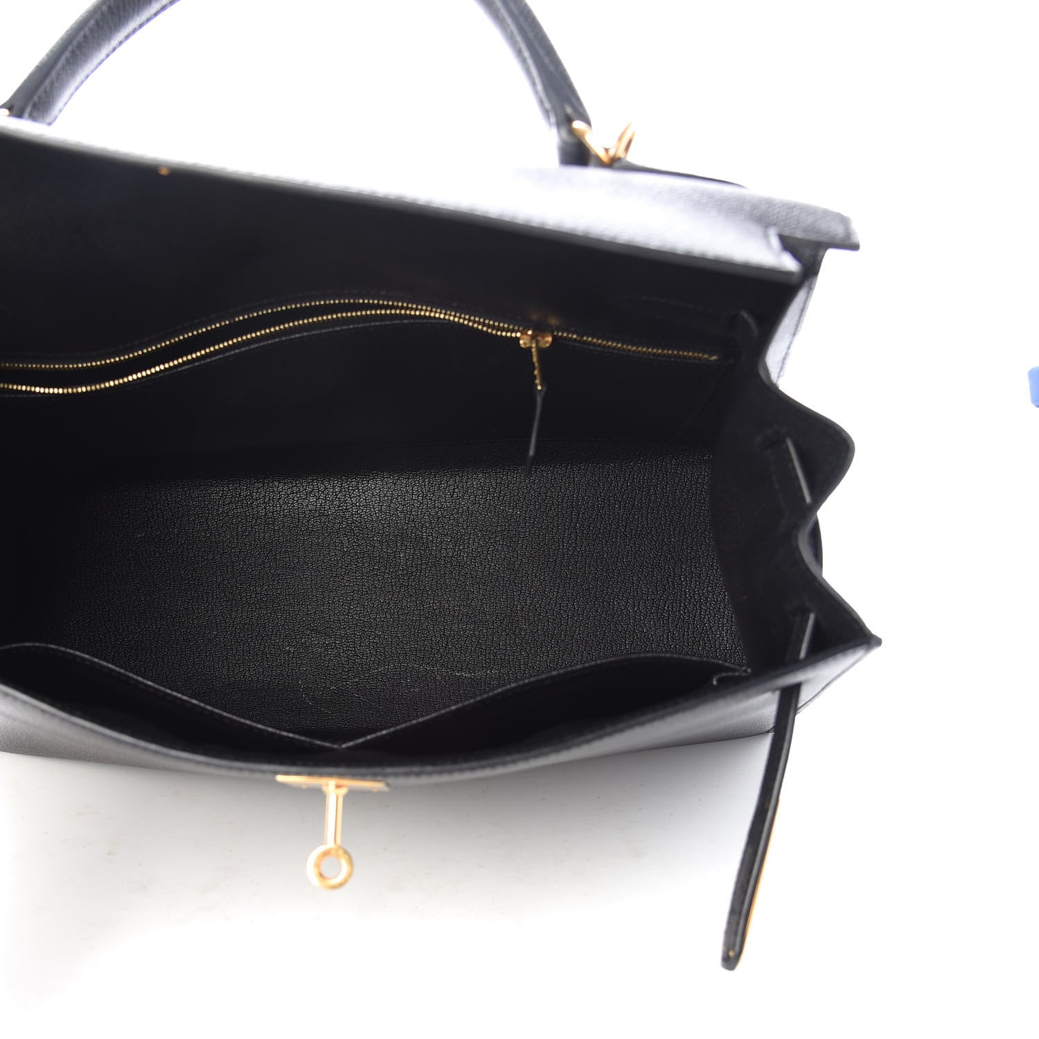 Hermes Epsom Kelly Sellier 32 Black 5 of 10