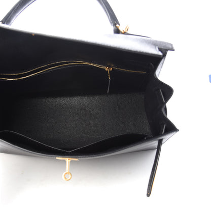 Hermes Epsom Kelly Sellier 32 Black 5 of 10