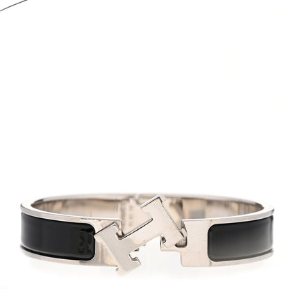 Hermes Enamel Narrow Clic Clac H Bracelet PM Black 5 of 5