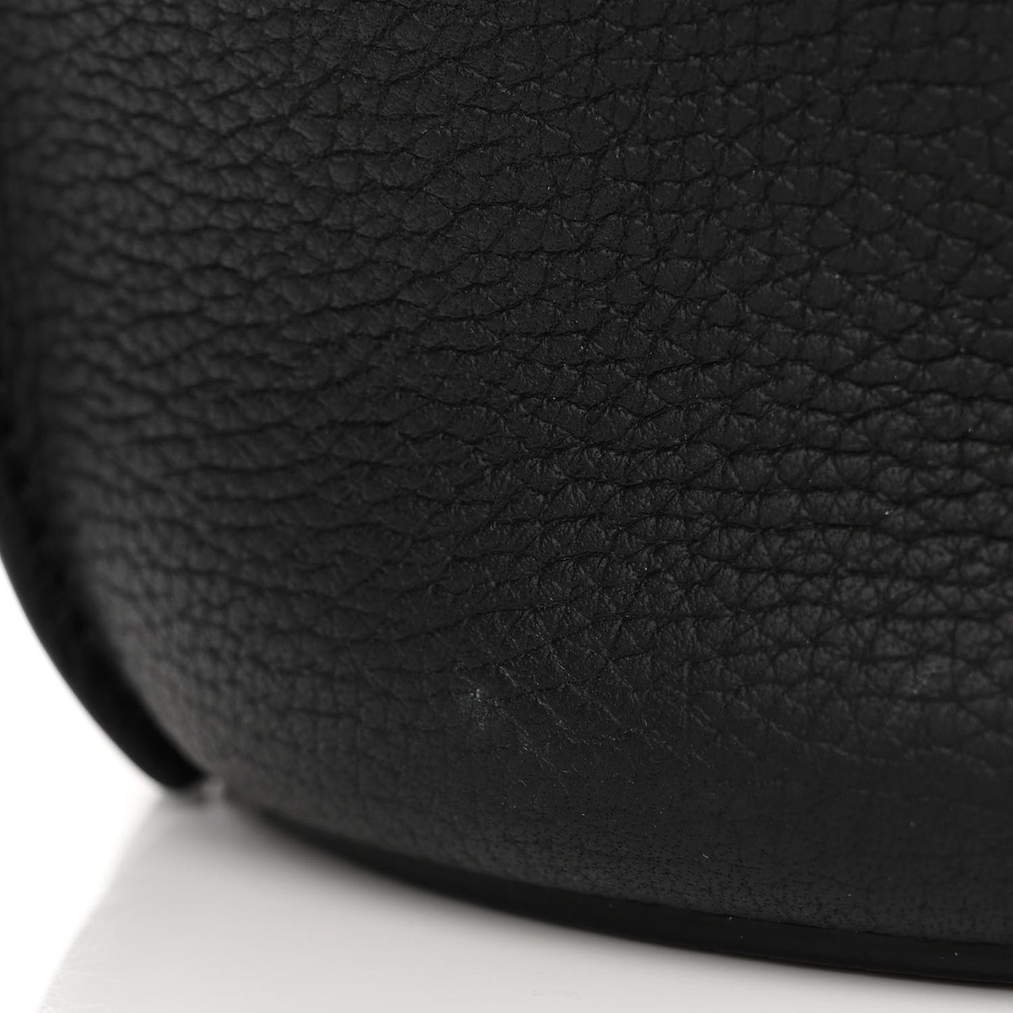Supple Grained Calfskin Nano Big Bag Bucket Black