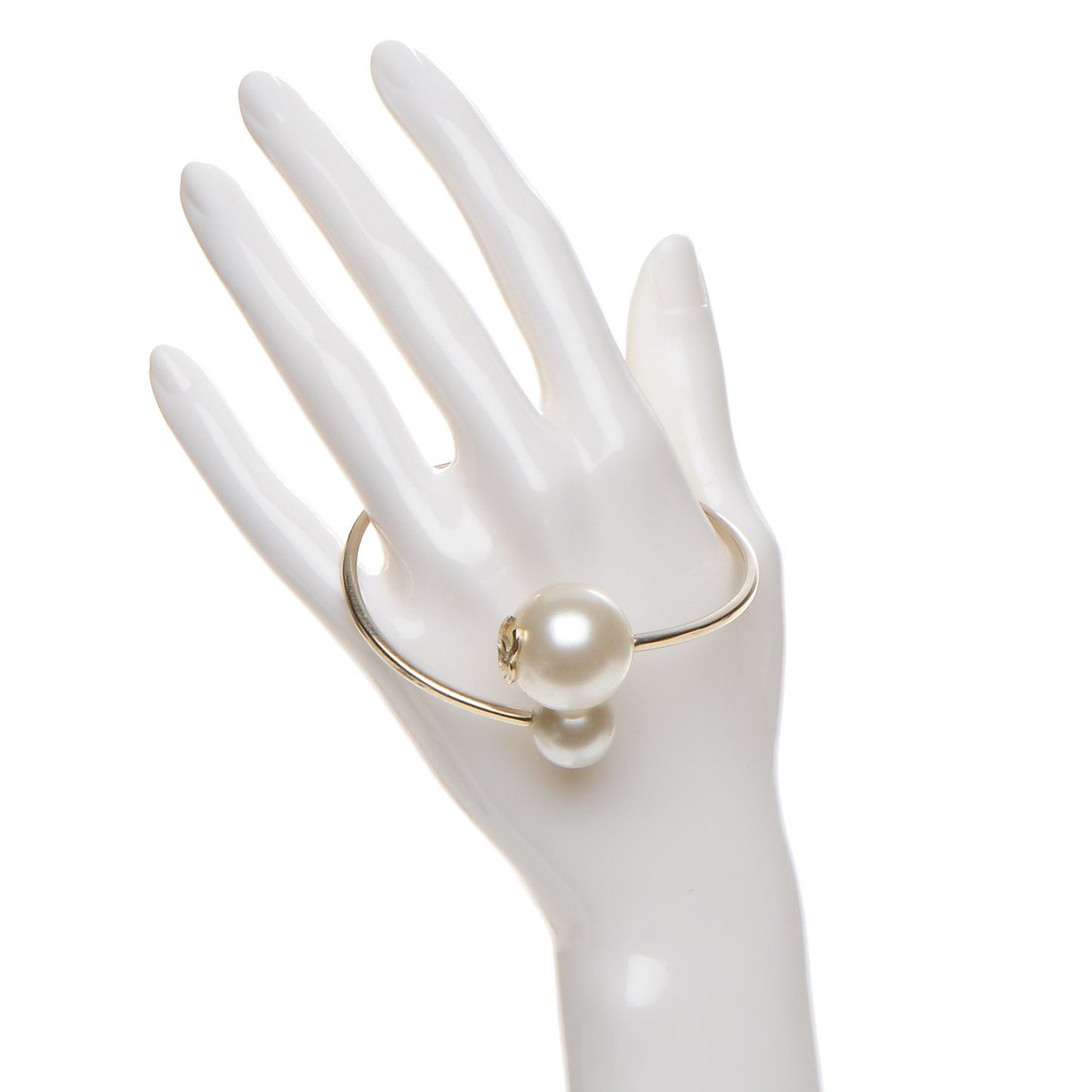 Double Pearl Cuff Gold