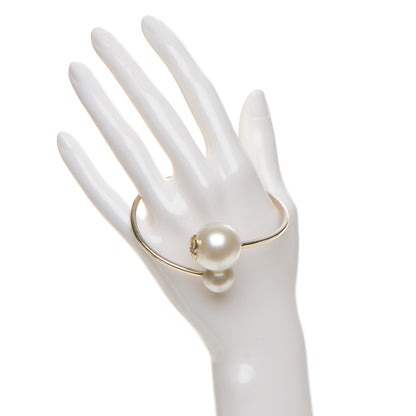 Chanel Double Pearl Cuff Gold 2 of 5
