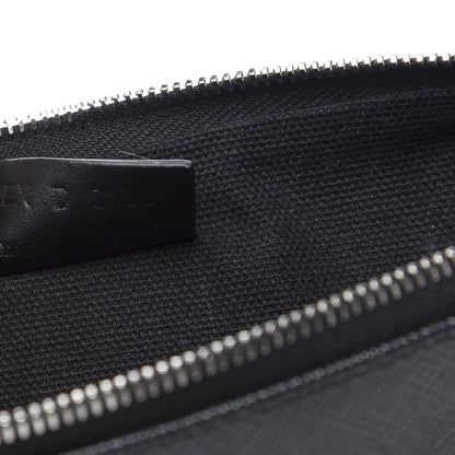 Givenchy Coated Canvas Medium Print Zip Pouch Black 6 of 7