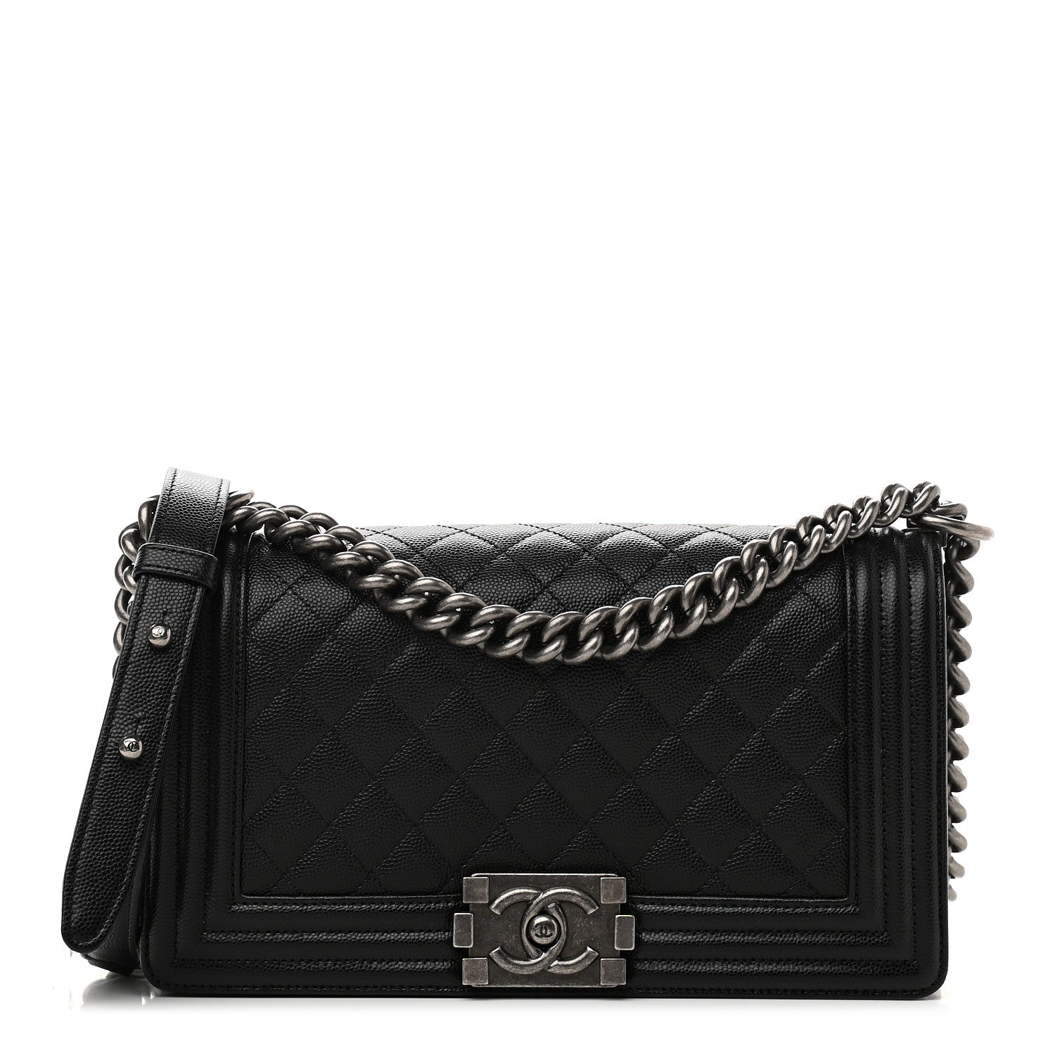 Chanel Caviar Quilted Medium Boy Flap Black 1 of 9