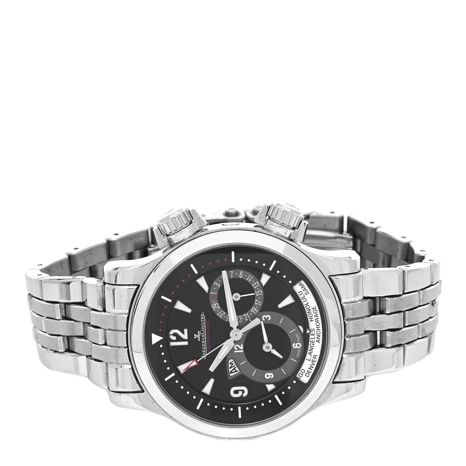 Jaeger-LeCoultre Stainless Steel 41mm Master Compressor Geographic Chronograph Automatic Watch Black Q1718470 2 of 4