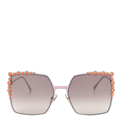 Fendi Square Dots Sunglasses FF 0259/S Gold 4 of 8