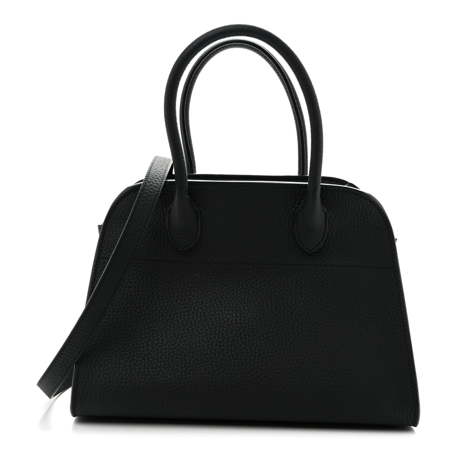 Grained Calfskin Soft Margaux 10 Bag Black