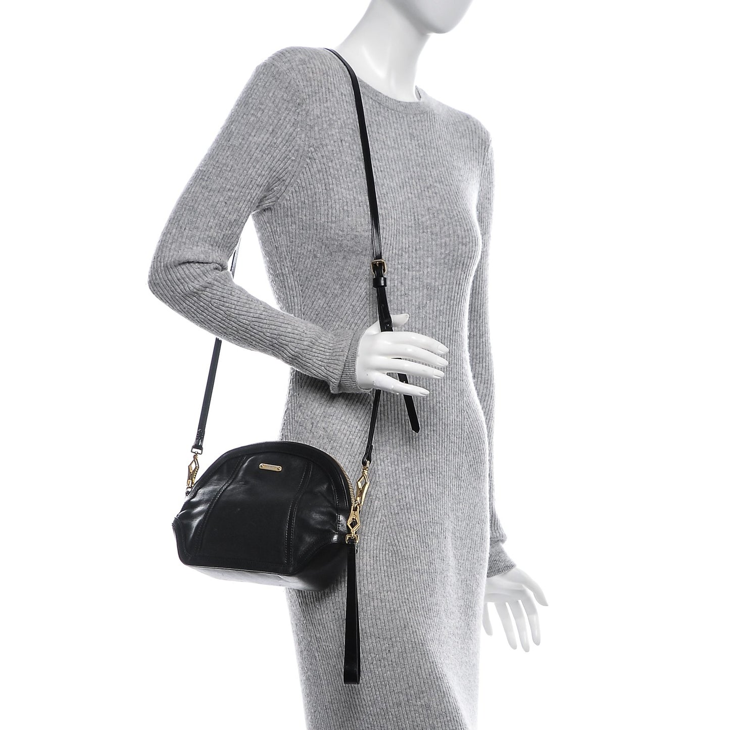 Calfskin Mini Orchard Crossbody Black