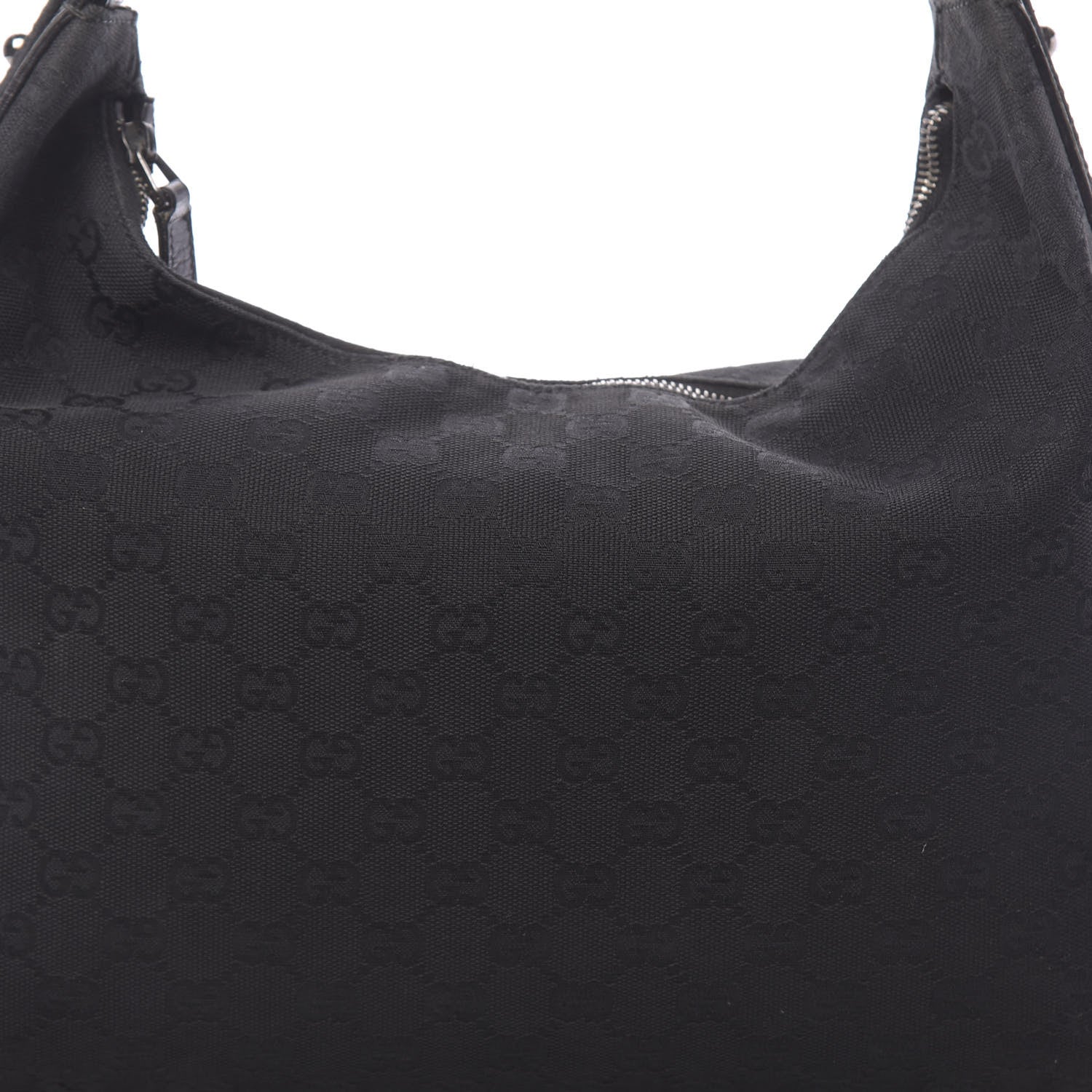 Gucci Monogram Medium Horsebit Chain Hobo Black 12 of 16