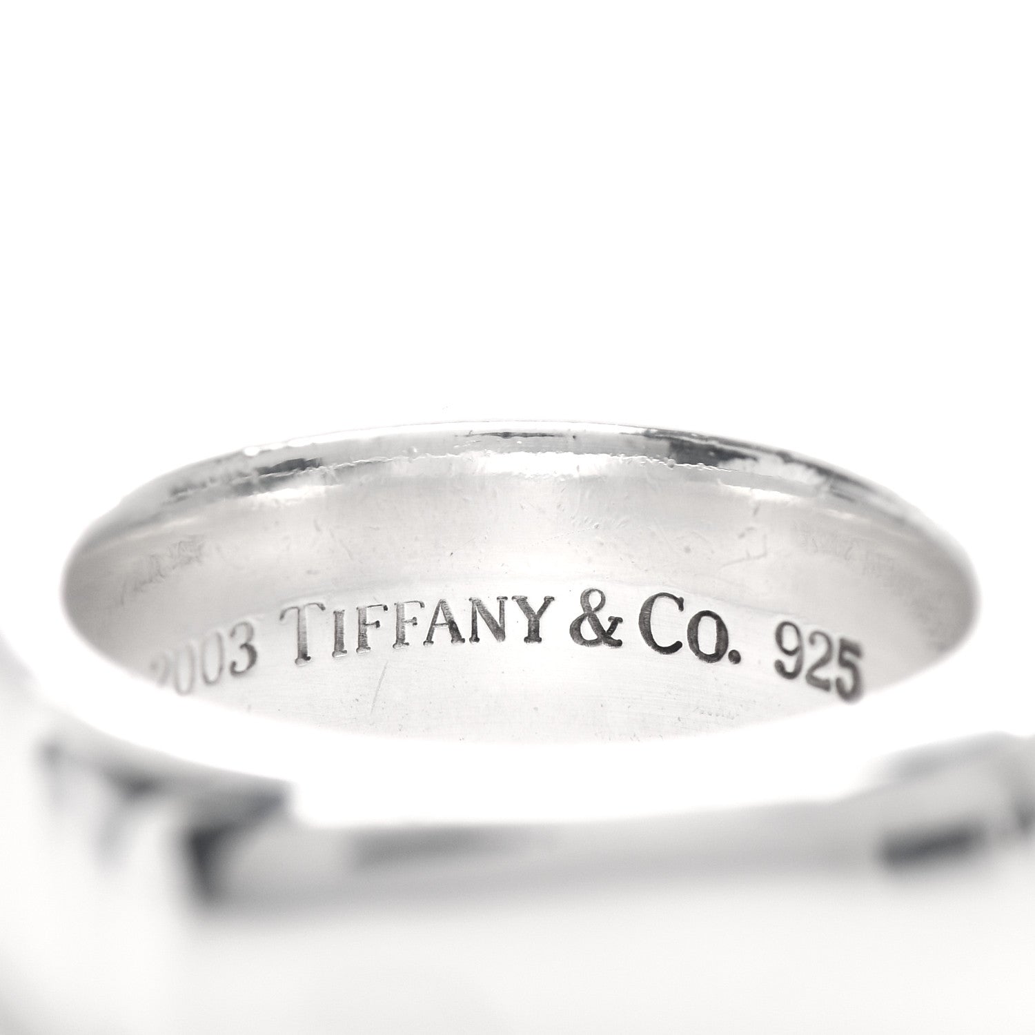 Tiffany Sterling Silver Cushion Square Ring 52 6 4 of 4