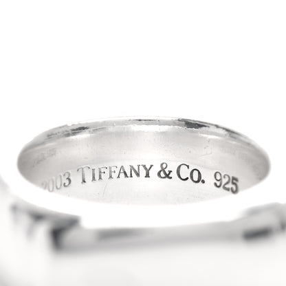 Tiffany Sterling Silver Cushion Square Ring 52 6 4 of 4