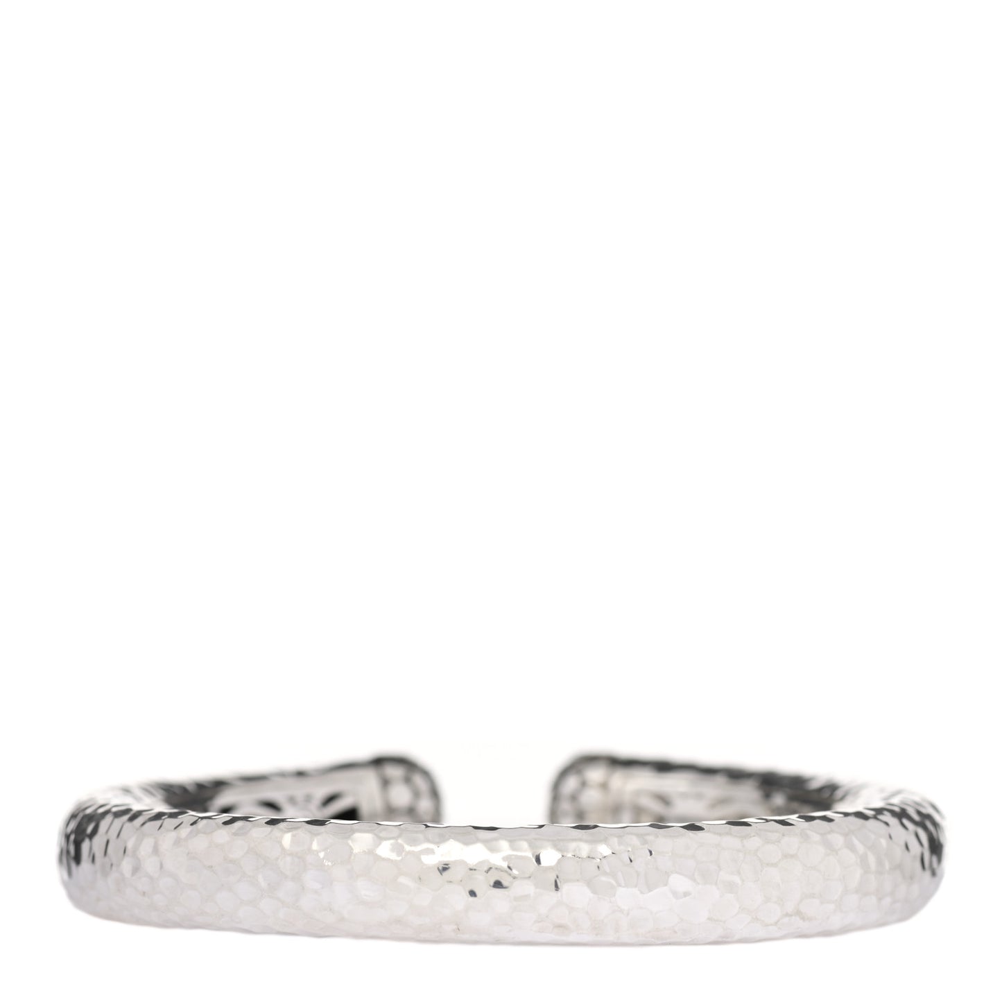 Sterling Silver Hammered Dot Kick Cuff Bracelet