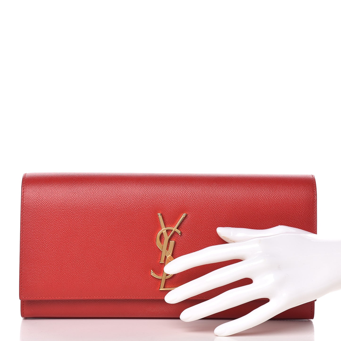 Grain De Poudre Classic Monogram Cassandre Clutch New Red