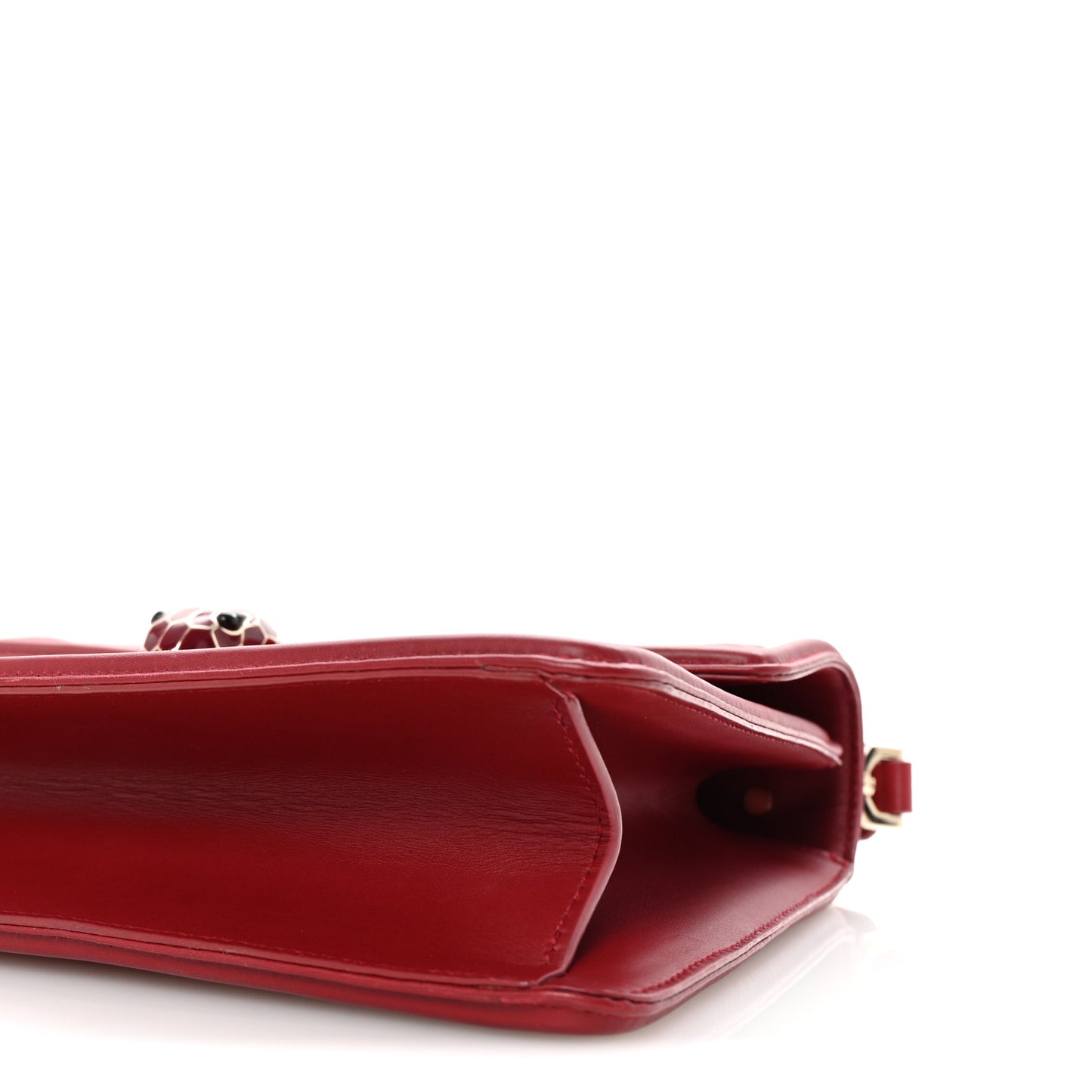 Quilted Nappa Smooth Calfskin Serpenti Forever Diamond Blast Shoulder Bag Red