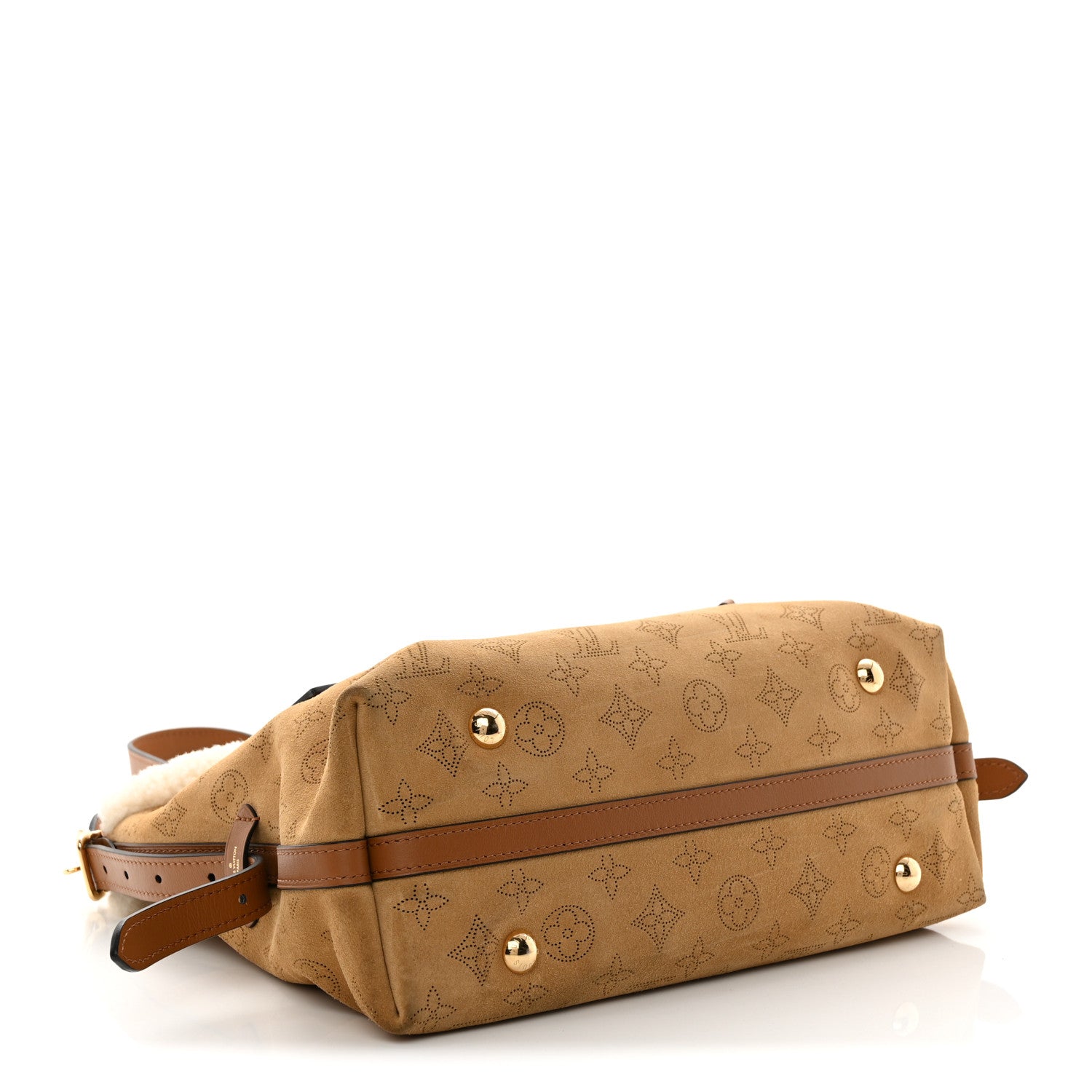 Louis Vuitton Suede Mahina CarryAll PM Beige 5 of 13